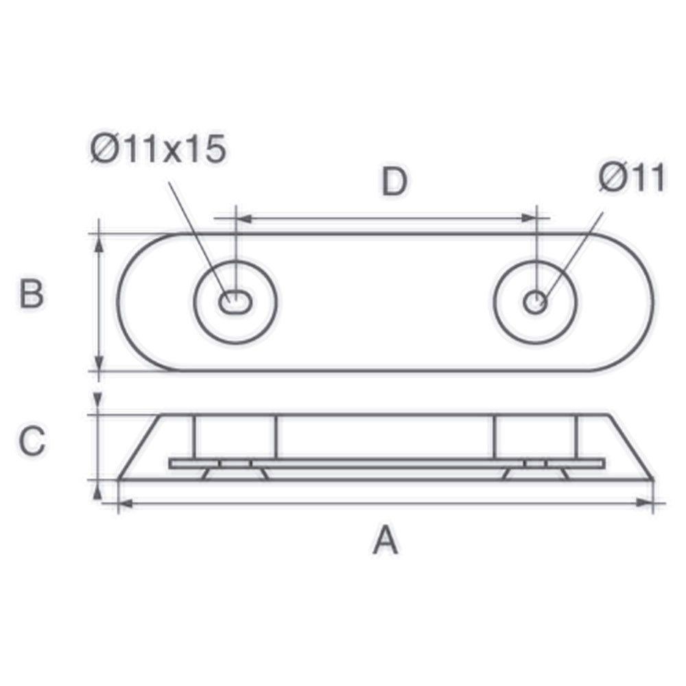 Talamex Anode Vetus Type 25 Aluminum Weiß 250 x 65 mm Talamex Anode Vetus Type 25 Aluminum Weiß 250 x 65 mm von Talamex