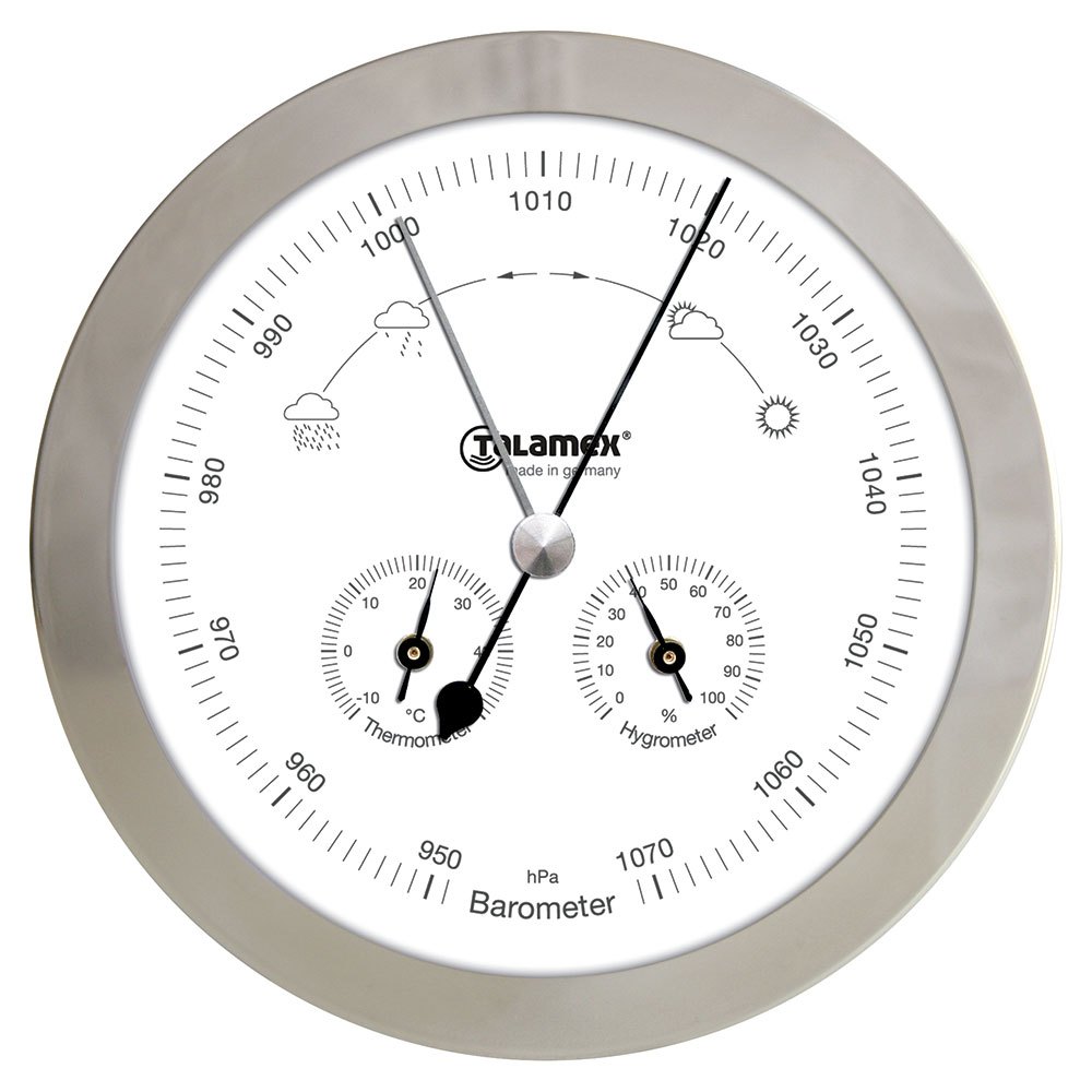 Talamex Barometer/thermometer/hygrometer Rvs 100 Mm Silber Talamex Barometer/thermometer/hygrometer Rvs 100 Mm Silber von Talamex