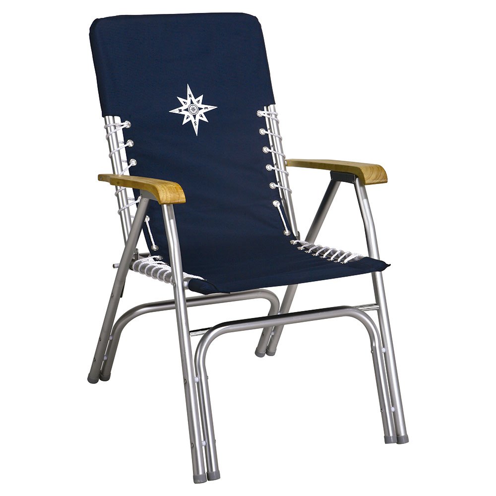 Talamex Deluxe Deck Chair Refurbished Blau von Talamex