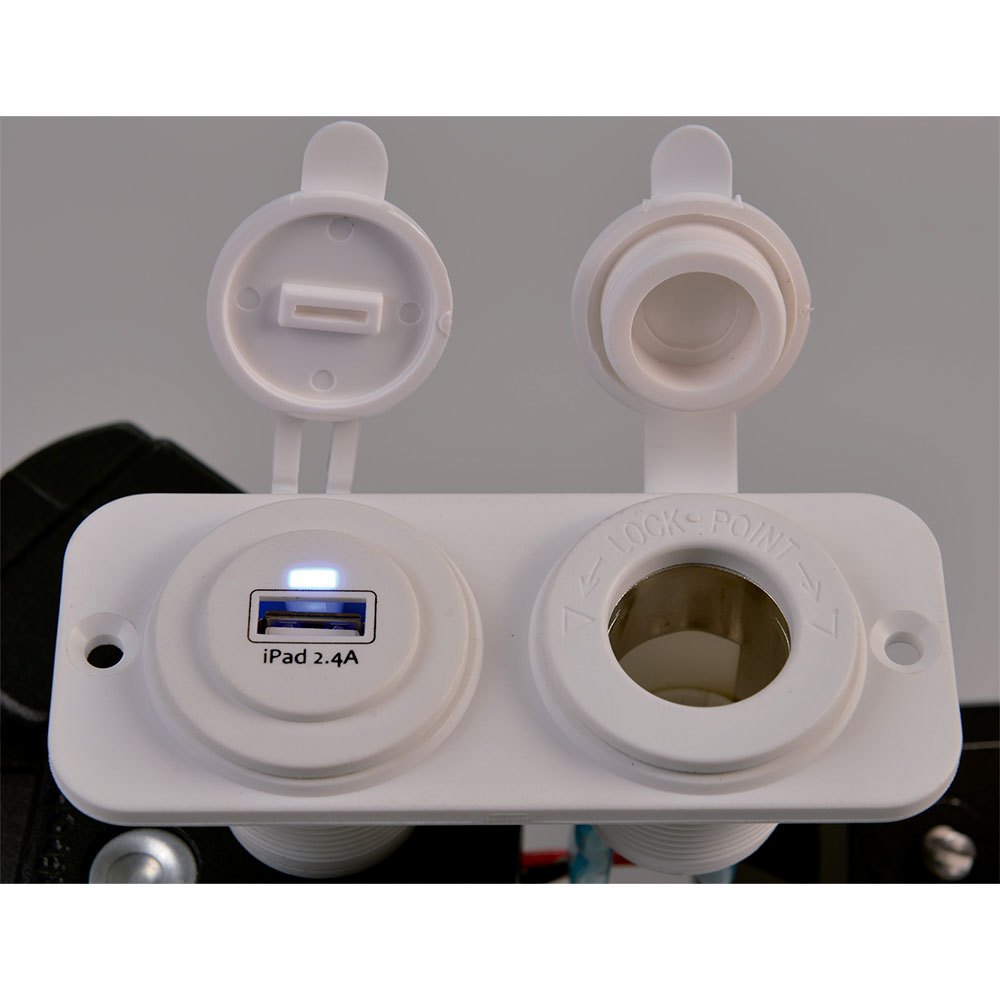 Talamex Doulbe Flush Frame With Usb 2.4a&standard Socket Weiß Talamex Doulbe Flush Frame With Usb 2.4a&standard Socket Weiß von Talamex