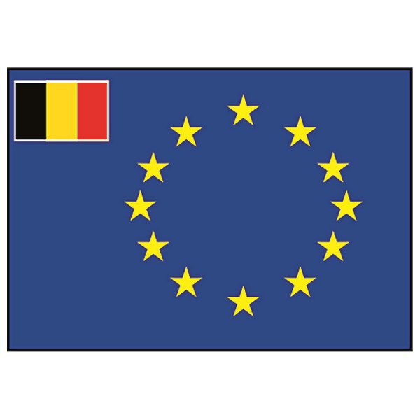 Talamex European With Small Belgium Flag Blau 40 x 60 cm Talamex European With Small Belgium Flag Blau 40 x 60 cm von Talamex