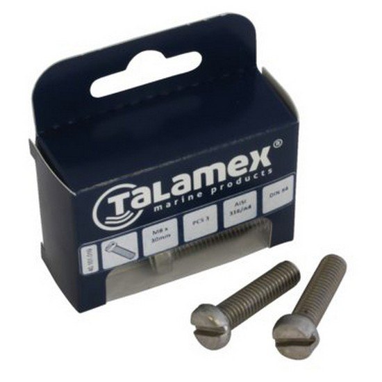 Talamex Pan Head Bolt 6 Units Grau M4 x 30 mm von Talamex