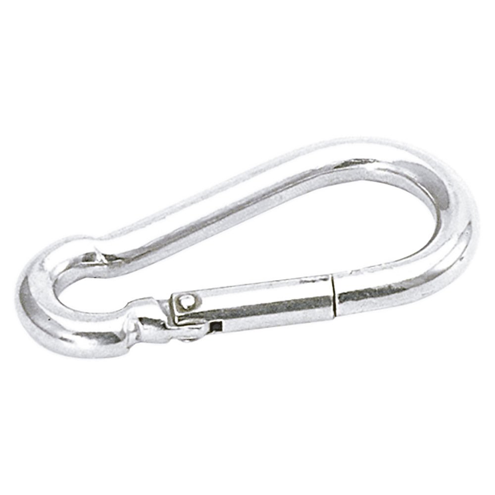 Talamex Rvs Classic Carabiner Hook 10 Units Silber 80 mm von Talamex