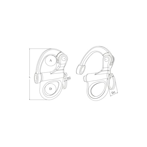 Talamex Schnappschäkel mit festem Auge 52mm Edelstahl Talamex Schnappschäkel mit festem Auge 52mm Edelstahl von Talamex