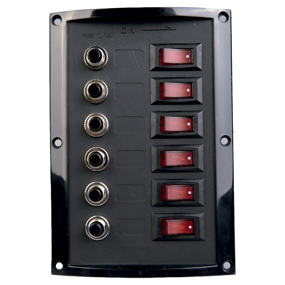 Talamex Switch Panel Circuit Breaker Schwarz Talamex Switch Panel Circuit Breaker Schwarz von Talamex