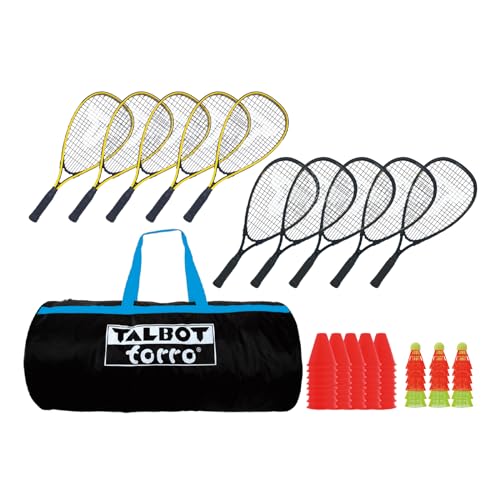 Talbot-Torro® Speed-Badminton Schulset, Set für 10 Spieler, im Sportsbag, 490100 von Talbot Torro