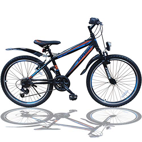 Talson 20 Zoll Fahrrad Shimano 18-Gang Mountainbike - mit Gabelfederung und Beleuchtung Neu Talson 20 Zoll Fahrrad Shimano 18-Gang Mountainbike - mit Gabelfederung und Beleuchtung Neu von Talson