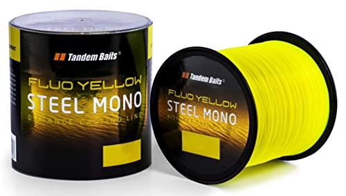 Tandem Baits 2-Pack Steel Mono Fluo Angelschnur für Angelrute | Angelzubehör Karpfenrute | Nylonschnur zum Große-Fische-Angeln | Karpfenzubehör Profis & Hobby-Angler 12 m /,3 mm Gelb Tandem Baits 2-Pack Steel Mono Fluo Angelschnur für Angelrute | Angelzubehör Karpfenrute | Nylonschnur zum Große-Fische-Angeln | Karpfenzubehör Profis & Hobby-Angler 12 m /,3 mm Gelb von Tandem Baits