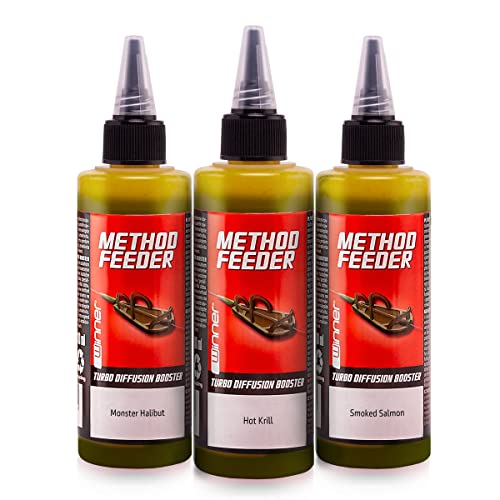 Tandem Baits 3-er Pack Method Feeder Diffusion Turbo Booster Fish Mix | Karpfen Angeln ohne Mühe | Köder zum Große-Fische-Angeln | Karpfenzubehör für Profis & Hobby-Angler 100 ml von Tandem Baits