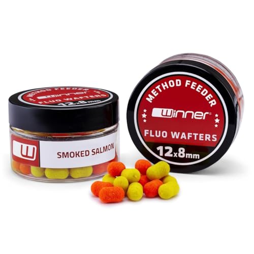 Tandem Baits Method Feeder Fluo Wafters Räucherlachs Karpfen-Köder 12x8mm | Karpfen Angeln ohne Mühe | Köder zum Große-Fische-Angeln | Karpfenzubehör für Profis & Hobby-Angler 20 g Tandem Baits Method Feeder Fluo Wafters Räucherlachs Karpfen-Köder 12x8mm | Karpfen Angeln ohne Mühe | Köder zum Große-Fische-Angeln | Karpfenzubehör für Profis & Hobby-Angler 20 g von Tandem Baits