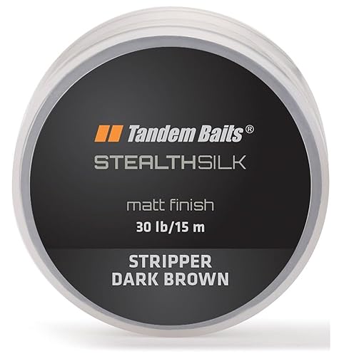Tandem Baits Stealth Silk Stripper Angelschnur Geflochten für Angelrute Karpfenrute | Angelzubehör Geflochtene Schnur Gebüsch Tarnung | Karpfenzubehör Profis & Hobby-Angler Dunkelbraun 3 lb / 15 m Tandem Baits Stealth Silk Stripper Angelschnur Geflochten für Angelrute Karpfenrute | Angelzubehör Geflochtene Schnur Gebüsch Tarnung | Karpfenzubehör Profis & Hobby-Angler Dunkelbraun 3 lb / 15 m von Tandem Baits