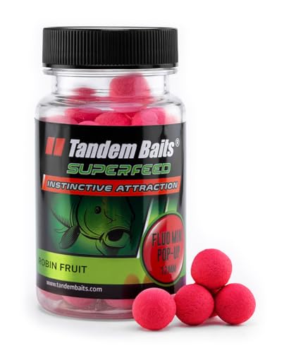 Tandem Baits Karpfen Futter Angelfutter Pop Ups SuperFeed Fluo Mini Pop-Up 12 m 30 g Robin Fruit von Tandem Baits