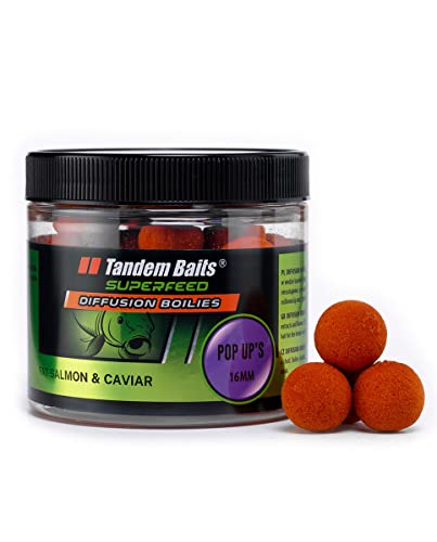 Tandem Baits SuperFeed Diffusion Pop-Up Salmon & Caviar Karpfen-Pop-Ups | Karpfen Angeln ohne Mühe | Köder zum Große-Fische-Angeln | Karpfenzubehör für Profis & Hobby-Angler 16 mm 70g Tandem Baits SuperFeed Diffusion Pop-Up Salmon & Caviar Karpfen-Pop-Ups | Karpfen Angeln ohne Mühe | Köder zum Große-Fische-Angeln | Karpfenzubehör für Profis & Hobby-Angler 16 mm 70g von Tandem Baits