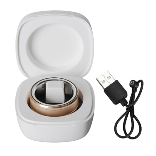 Smart Ring, IP68 Wasserdichter BT 5.1 Fitnessring für Android und IOS, Kompakter Gesundheits Tracker für Männer und Frauen, Kamera (Gold) von Tangxi