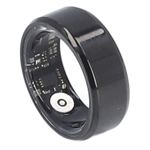 Smart Ring, IP68 Wasserdichter Bluetooth Fitnessring für Android und IOS, Wiederaufladbarer Gesundheits Tracker für Männer und Frauen, Fernsteuerung der (Black) von Tangxi