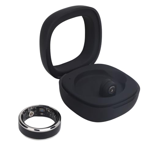 Smart Ring, Tragbarer Schlaf-Tracking-Ring, Multifunktionaler Fitness-Tracker mit Ladeetui, Bewegungsempfindlicher Spielring, Übungsring für (Größe 9) von Tangxi