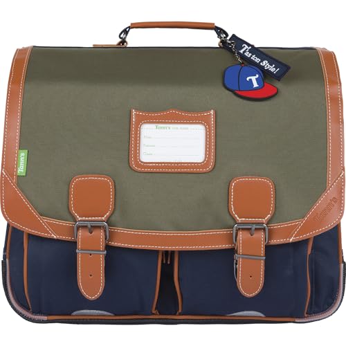 Tann's Axel Les Signatures Axel Schulranzen, 38 cm, Khaki/Blau, für Jungen (1 Stück), Khaki/Blau, 41 cm, Axel Tann's Axel Les Signatures Axel Schulranzen, 38 cm, Khaki/Blau, für Jungen (1 Stück), Khaki/Blau, 41 cm, Axel von Tann's