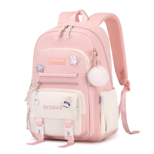 Tanou Schulrucksack Mädchen Teenager Schulranzen Kinder, Große Kapazität Schulrucksack für Mädchen der 3. bis 7. Klasse, Leichter Nylon Schultasche Kawaii für Schule Reisen Lässige, Rosa Tanou Schulrucksack Mädchen Teenager Schulranzen Kinder, Große Kapazität Schulrucksack für Mädchen der 3. bis 7. Klasse, Leichter Nylon Schultasche Kawaii für Schule Reisen Lässige, Rosa von Tanou