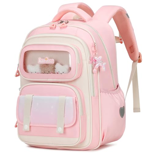 Tanou Schultasche Mädchen Rucksack Kinder Ergonomic Schulrucksack Kinderrucksack der 1. bis 5. Klasse Lässiger Ranzen Teenager für die Schule Reisen, 20 Liter, Rosa Tanou Schultasche Mädchen Rucksack Kinder Ergonomic Schulrucksack Kinderrucksack der 1. bis 5. Klasse Lässiger Ranzen Teenager für die Schule Reisen, 20 Liter, Rosa von Tanou