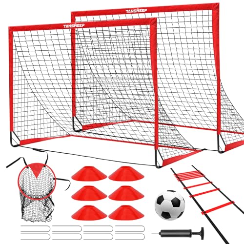 Tansheep Fußballtor Kinder Pop-Up 2er Set | Fussballtore für Garten Fußball Tore Faltbar mit Fußball, Leiter Kegeln, Fußballnetze für Kinder Jugendliche Kleinkinder Outdoor-Sportspiele 1.8 * 1.2m Tansheep Fußballtor Kinder Pop-Up 2er Set | Fussballtore für Garten Fußball Tore Faltbar mit Fußball, Leiter Kegeln, Fußballnetze für Kinder Jugendliche Kleinkinder Outdoor-Sportspiele 1.8 * 1.2m von Tansheep