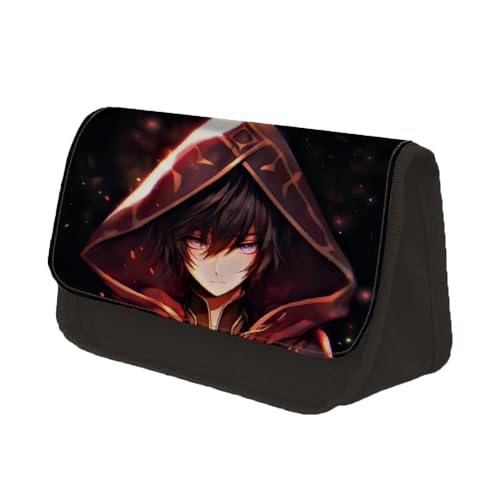 Taoyuany Anime Federmäppchen Code Geass Lelouch of The Rebellion Manga Federtasche, Lelouch Lamperouge Kinder Federmappe 2 Fächer Für Schule/Büro von Taoyuany