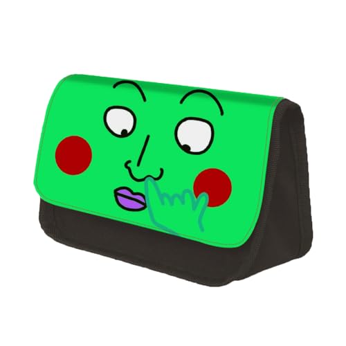 Taoyuany Mob Psycho 100 Federmappe Kinder 2 Fächer Anime Federtasche, Shigeo Kageyama/Reigen Arataka Manga Federmäppchen Große Cartoon Pencil Case von Taoyuany