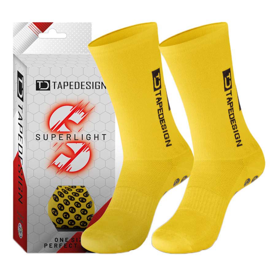 Tape Design Superlight Non-slip Socks Gelb EU 37-48 Mann von Tape Design