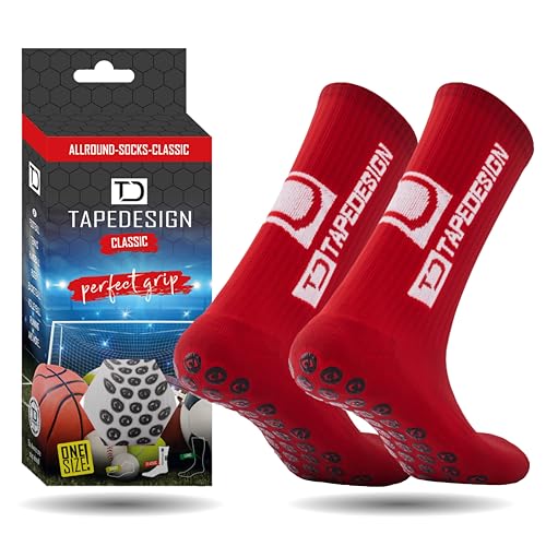 Tapedesign Allround Classic Socken, Rot, One size Tapedesign Allround Classic Socken, Rot, One size von Tapedesign