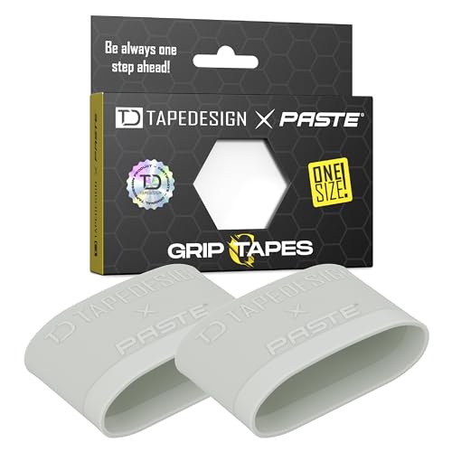 TAPEDESIGN – Schienbeinschonerhalter Grip Tapes aus Silikon, Fußball Männer, Frauen, Grau - Halterung für Fussball Stutzen, Stutzentape von Tapedesign