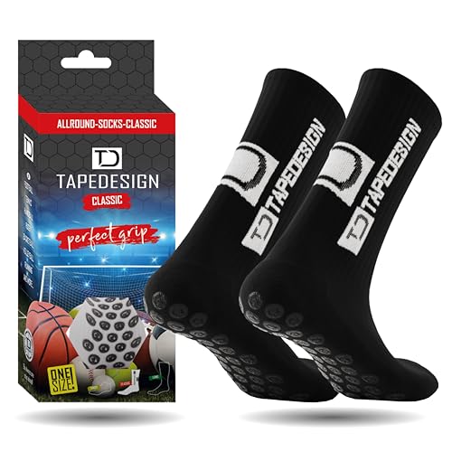 Tapedesign Unisex Allround Classic Socken, Schwarz, Einheitsgröße EU Tapedesign Unisex Allround Classic Socken, Schwarz, Einheitsgröße EU von Tapedesign