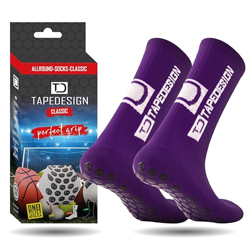 Tapedesign Unisex Allround Classic Socken, Lila, Einheitsgröße EU Tapedesign Unisex Allround Classic Socken, Lila, Einheitsgröße EU von Tapedesign