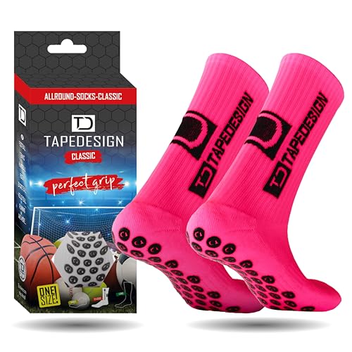 Tapedesign Unisex Allround Classic Socken, Neo Pink, Einheitsgröße EU Tapedesign Unisex Allround Classic Socken, Neo Pink, Einheitsgröße EU von Tapedesign