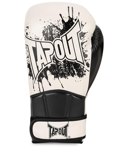 Tapout Boxhandschuhe aus Leder (1 Paar) Bandini, Ecru/Black, 12 oz, 960007 von Tapout