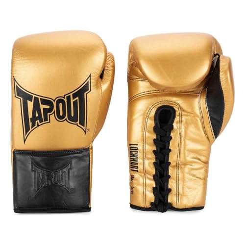 Tapout Boxhandschuhe aus Leder (1 Paar) Lockhart, Gold/Black, 08 oz R, 960011 von Tapout