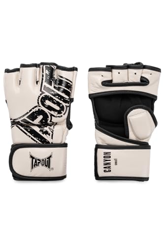 Tapout MMA-Trainingshandschuhe aus Leder (1 Paar) Canyon, Ecru/Black, L, 960003 von Tapout