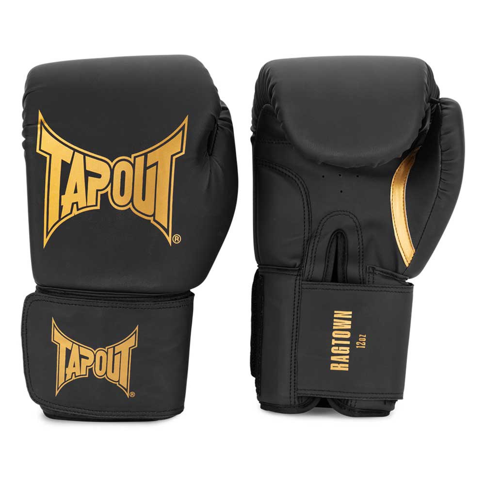 Tapout Ragtown Leather Artificial Boxing Gloves Schwarz 14 oz von Tapout