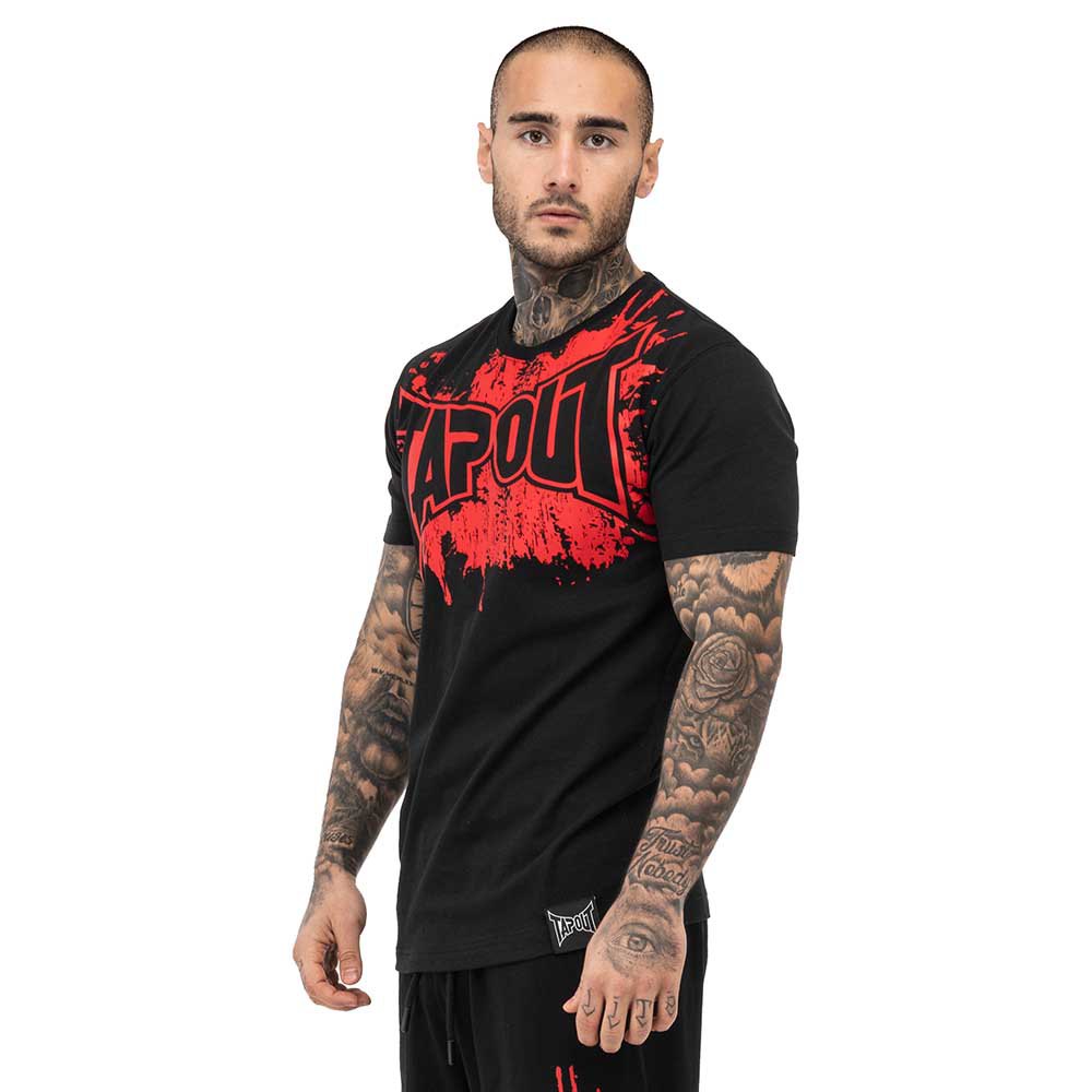 Tapout Splashed Short Sleeve T-shirt Schwarz S Mann von Tapout