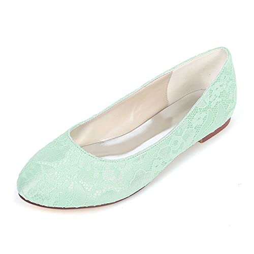 TarfiC Damen Flache Schuhe, Runde Zehe aus Strickmaterial, Ballett-Laufschuhe, Waschbare, Weiche Slip-On Schuhe für Business Casual, Büro von TarfiC