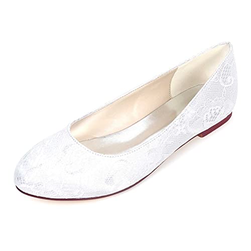 TarfiC Damen Flache Schuhe, Runde Zehe aus Strickmaterial, Ballett-Laufschuhe, Waschbare, Weiche Slip-On Schuhe für Business Casual, Büro von TarfiC