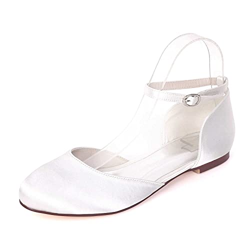 TarfiC Frauen Ballerina-Flats aus Satin mit Runde Zehe, Bequeme und Weiche Schuhe für Damen mit Schnallenschließe für Kleidung TarfiC Frauen Ballerina-Flats aus Satin mit Runde Zehe, Bequeme und Weiche Schuhe für Damen mit Schnallenschließe für Kleidung von TarfiC