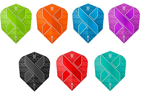 Bullydarts Target Ten-X Vision Ultra Mini-Dart-Flights, Standardform, Rot, 1 Set (3 Flights)) von Target Darts