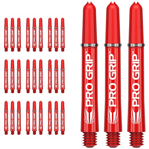 Target Darts 10 x Sätze of Rot Pro Grip Dartschäfte Mittel - 30 Dartschäfte Insgesamt von Target Darts