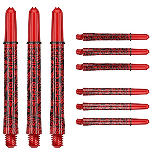 Target Darts 3 x Ink Design Rot Mittel Rot Pro Grip Dartschäfte -9 Insgesamt von Target Darts