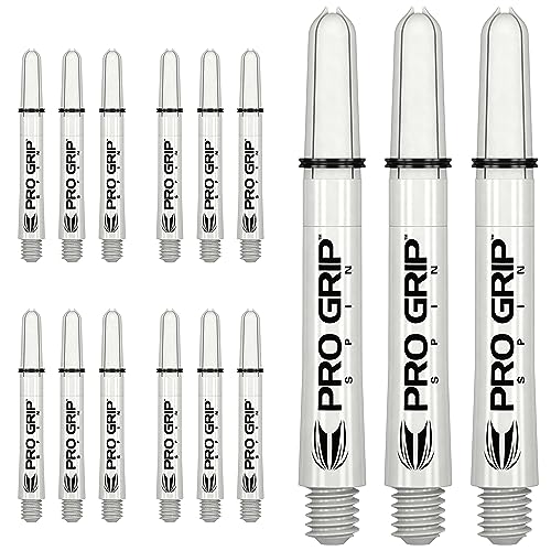 Target Darts 5 x Sätze Weiß Pro Grip Spin Dart Stiele Kurz - 15 Dartschäfte Insgesamt von Target Darts