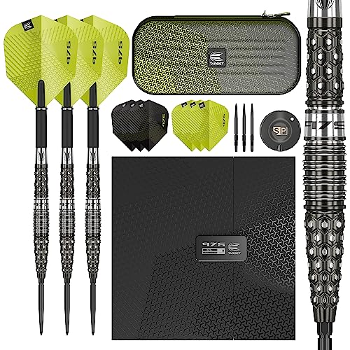 Target Darts 975 03 97.5% Wolfram Swiss Point Steeldarts-Set (21gr - Dartpfeile) Schwarz und Grün von Target Darts