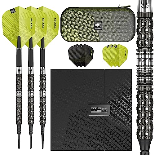 Target Darts Echo 11 20G 90% Wolfram Soft Tip Darts-Set, Schwarz und Grün, 18 g, 210045 von Target Darts