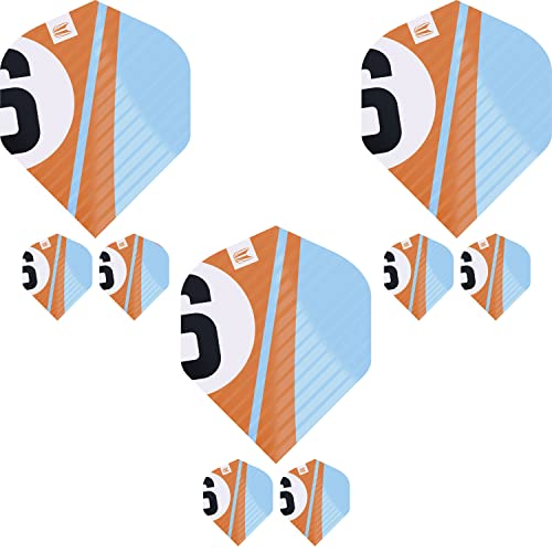 Target Darts Chicane Design 3 x Sets von Pro. Ultra Orange No.2 Dartflights - insgesamt 9 Stück von Target Darts