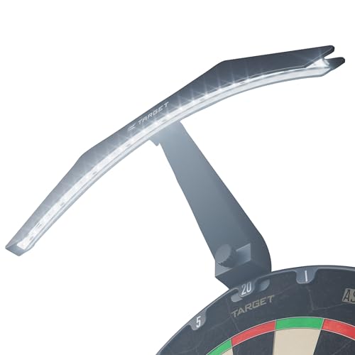 Target Darts Dartboard Beleuchtung LED Licht für Dartscheiben – Helle Beleuchtung für das Gesamte Board – 3 m Kabel – Dart Light Passt Sicher auf alle Dart Board – Dartlicht Einfache Montage von Target Darts