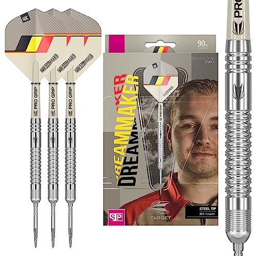 Target Darts Dimitri Van den Bergh Dream Maker G2 (21G, 23G or 25G) 90% Tungsten Swiss Point Dartpfeile Metallspitze - Dimi Darts Dartpfeile Steeldart von Target Darts