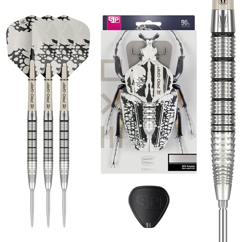 Target Darts EXO Edition 90% Tungsten Steel Tip Darts Set - 22g Barrel SP02 - Steel Tip Dart Sets, Swiss Point Darts mit Pro Grip Schäften und No.6 Flights, SP Tool Included Target Darts EXO Edition 90% Tungsten Steel Tip Darts Set - 22g Barrel SP02 - Steel Tip Dart Sets, Swiss Point Darts mit Pro Grip Schäften und No.6 Flights, SP Tool Included von Target Darts